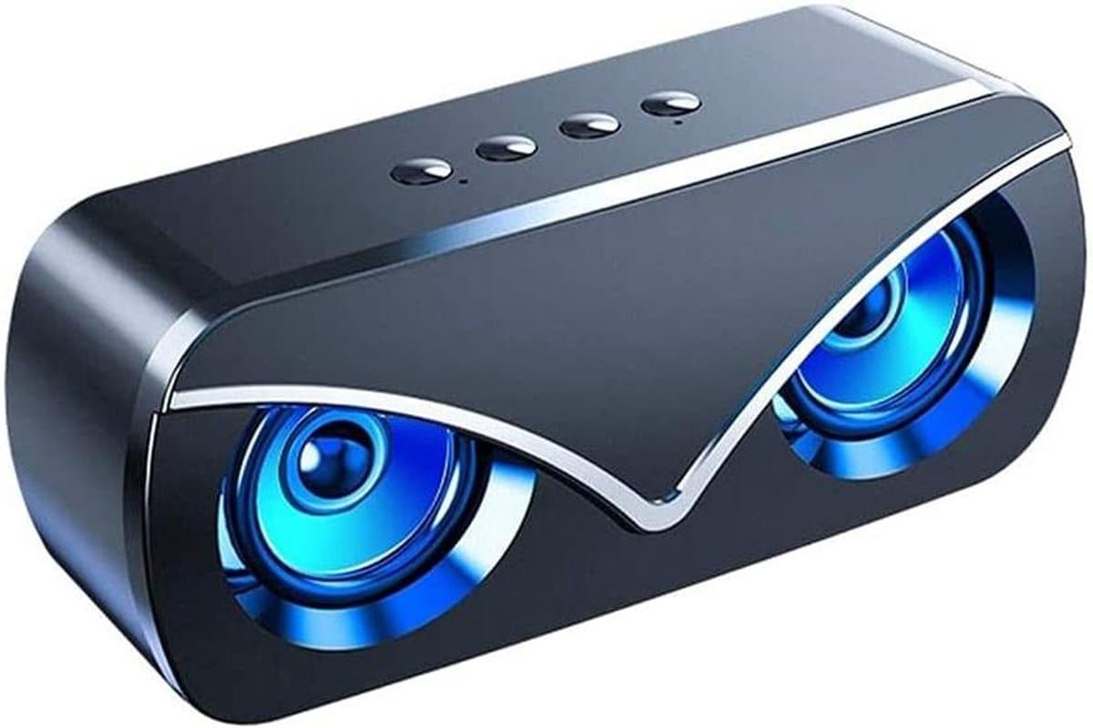 Draagbare Bluetooth Luidspreker - Mini Speaker - Muziek Luisteren - 3D Stereo Geluid - 200x80x57MM - Zwart