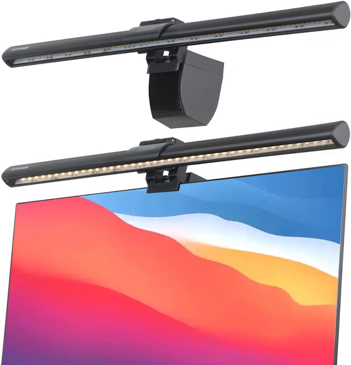 QIN® Monitorlamp - Monitor Lightbar - Monitorlicht - Monitor Licht - Zwart - 43cm x 5cm x 13cm