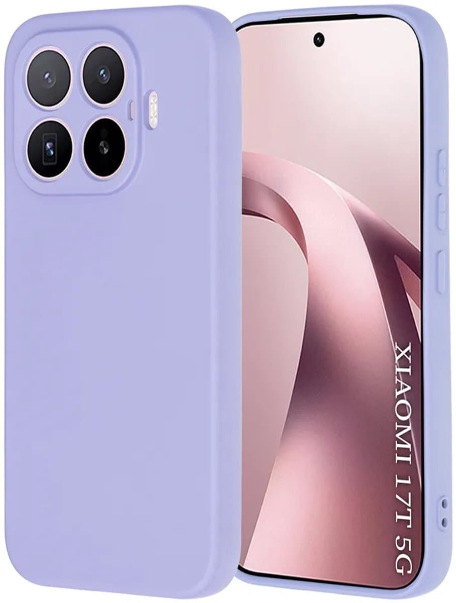 Hoesje geschikt voor Xiaomi 17T - Techsuit Soft Flex Silicone Back Cover - Light Purple