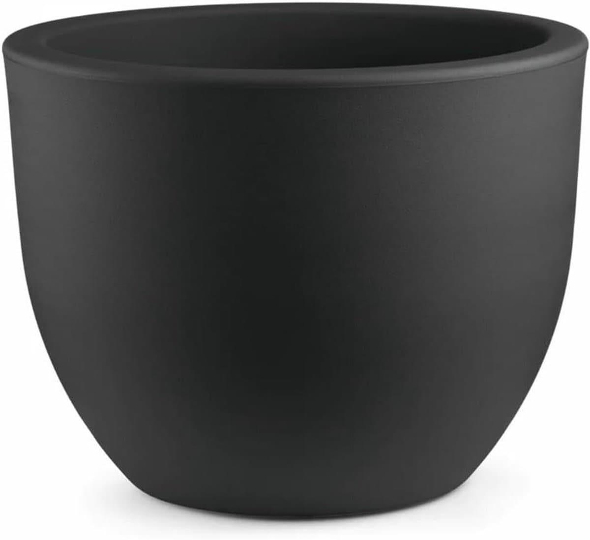 Bloempot Eggy - Decoratieve pot - Planten Sieren - Afgerond Design - Ø 45 cm - Antraciet