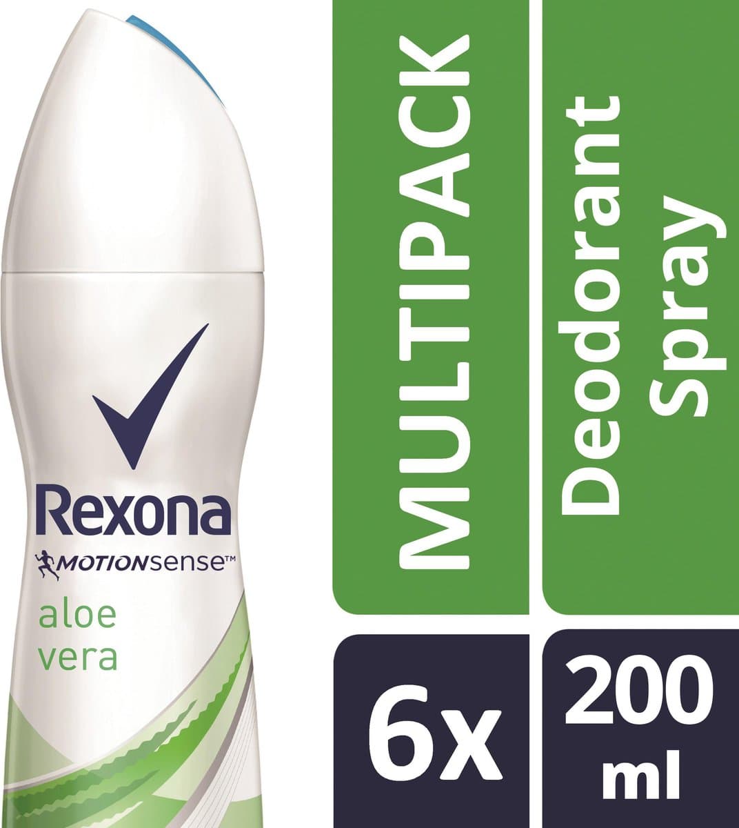 Rexona Women Fresh Aloe Vera - 6 x 200 ml - Deodorant Spray