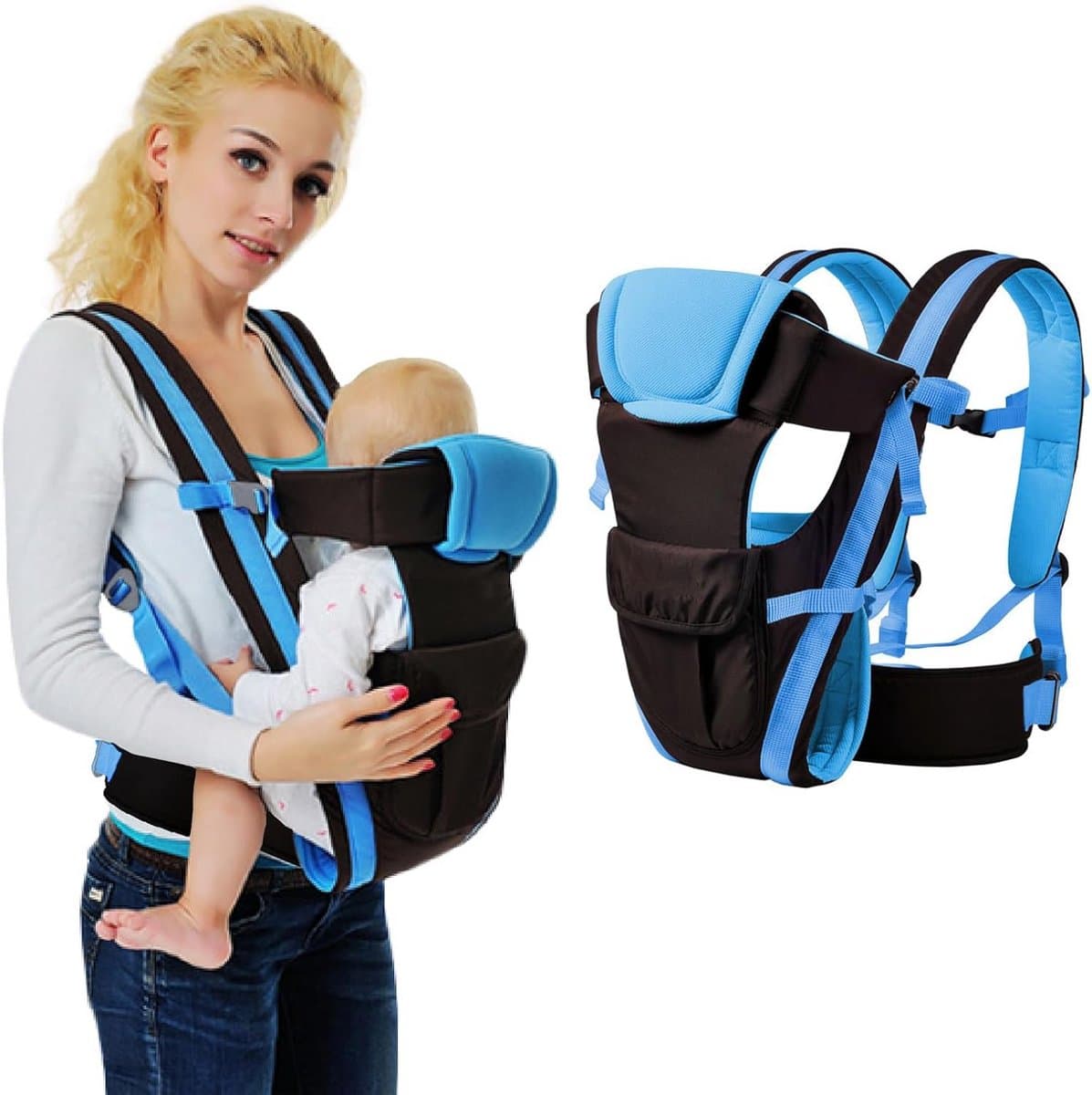 Lichtgewicht Ergonomische Draagzak Voor Baby's En Peuters 3-36 Maanden - Verstelbare Draagdoek