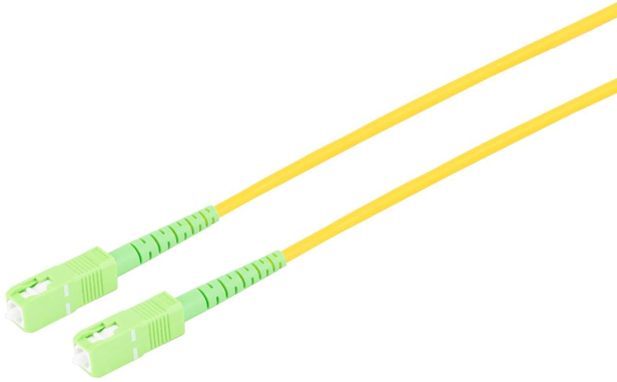 LWL SX Patchkabel SC/SC APC 9/125µ, OS2 gelb, 1,5m