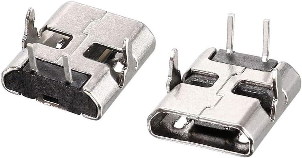 EGoods - Micro USB Vrouwelijke Connector 30 Stuks, 90 Graden Jack Port Vervanging Voor Telefoonreparatie