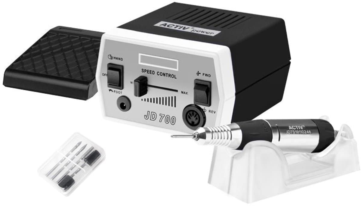 Activ Power JD700 Nagelfreesmachine Zwart – Professionele Freesmachine voor Manicure en Pedicure met Voetpedaal