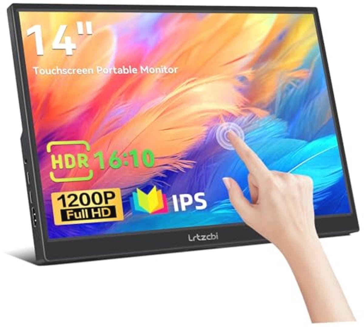 Draagbare Monitor 14 Inch - Touchscreen, HDR 1920x1200, HDMI en USB-C, Ideaal voor Laptop, Gaming en Meer