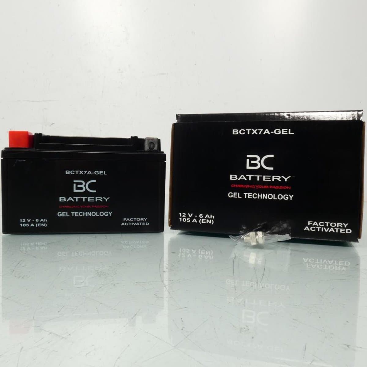 Batterie SLA BC Battery pour Quad Barossa 250 Quaterback 2003 à 2004 YTX7A / 12V 6Ah Neuf