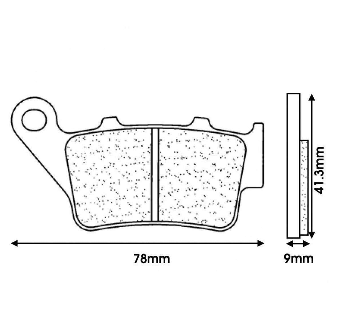 Plaquette de frein CL BRAKES pour Moto Husqvarna 360 WR 1997 à 2013 Neuf