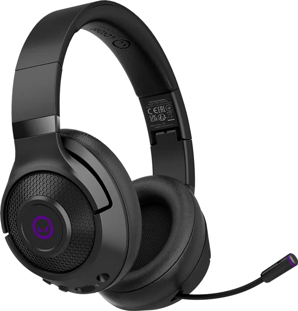 Lorgar Noah 702 Bluetooth RGB Gaming Headset voor PS5, PC, Mac, iOS - Noise Cancelling Microfoon - 3D Surround Sound - 40 Uur Speeltijd - Zwart