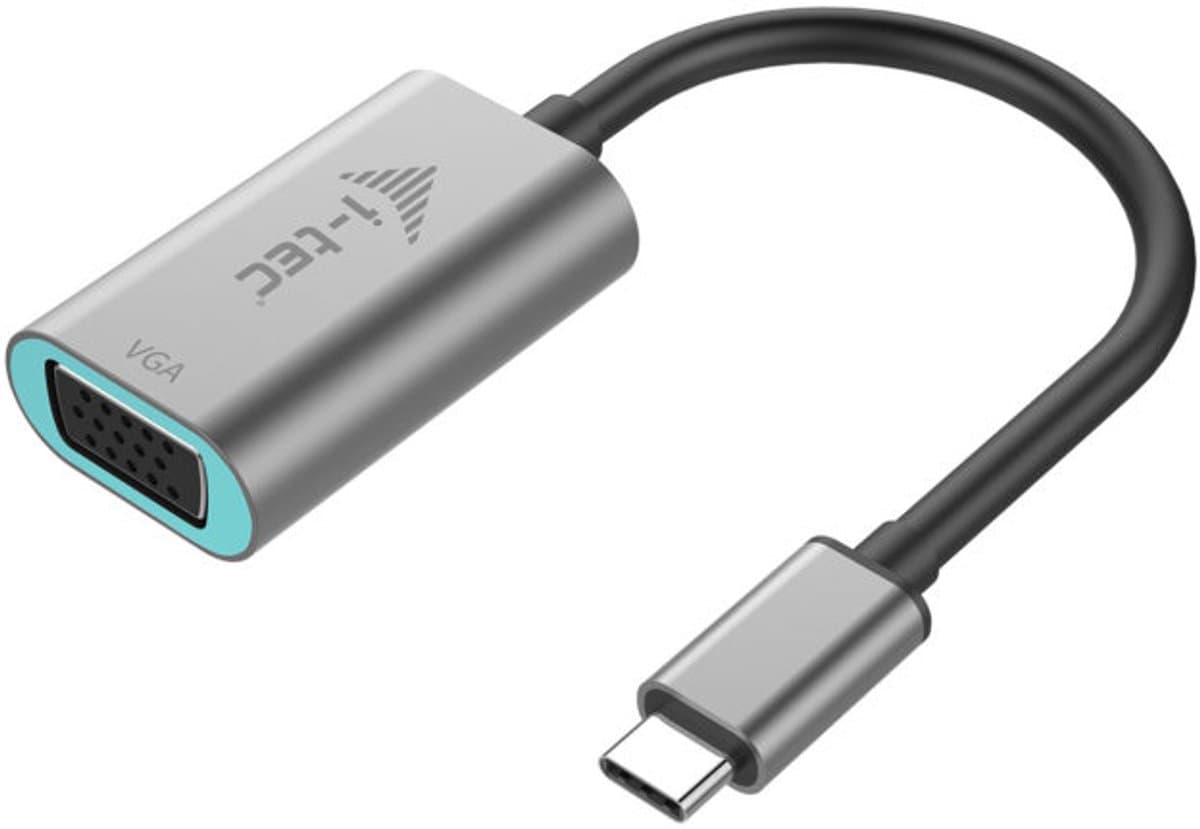 USB C to VGA Adapter i-Tec C31METALVGA60HZ Grey