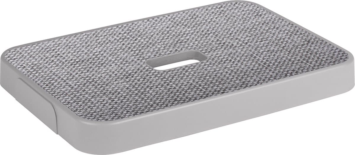 Sunware - Sigma home deksel stof grijs - opbergbox 9L, 13L, 18L en 25L - 34,2 x 24,2 x 3,4 cm