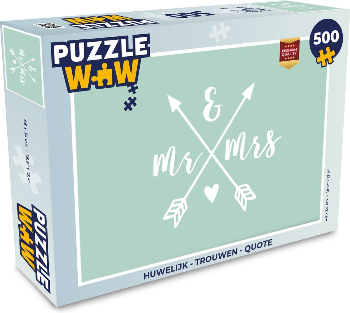Puzzel Spreuken - Jubileum - Mr & Mrs - Quotes - Legpuzzel - Puzzel 500 stukjes