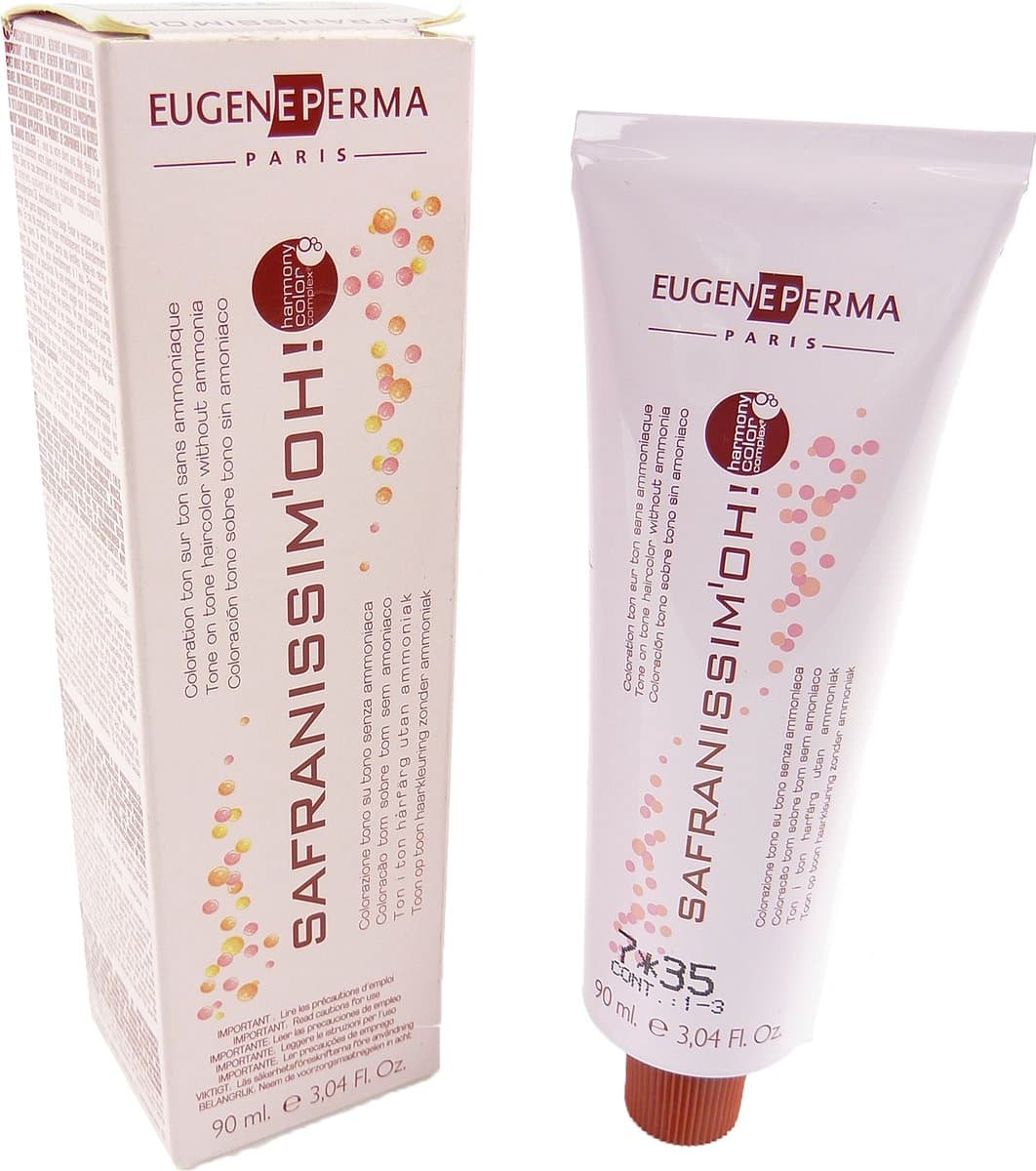 Eugene Perma Safranissimo  Haarkleuring Permanente zonder ammoniak 90ml - 04.35 Sweet Chestnut / Edelkastanie