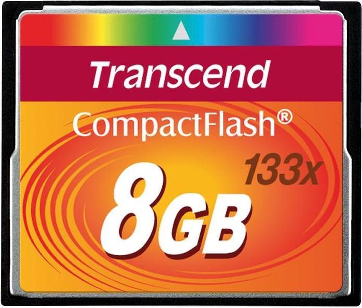 Transcend Compact Flash Kaart 8 GB