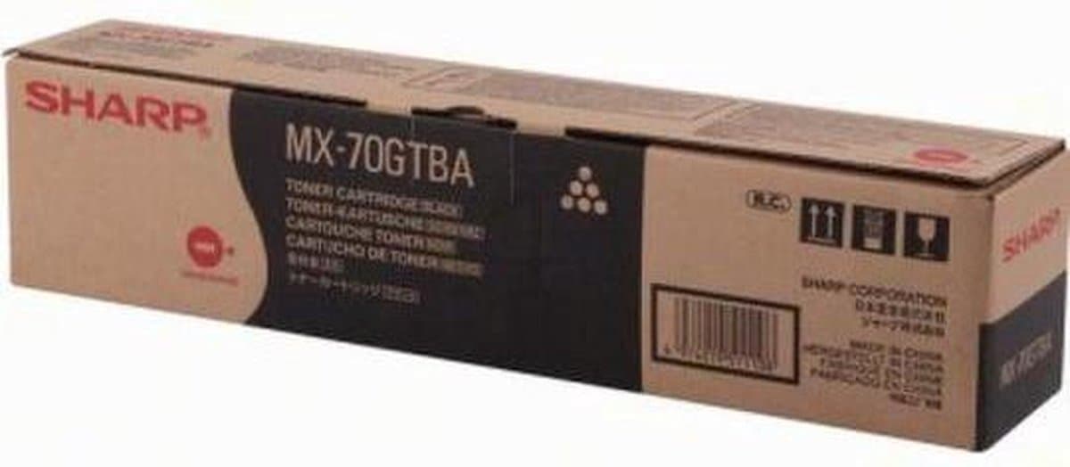 Sharp MX-70GTBA Tonercartridge - Zwart