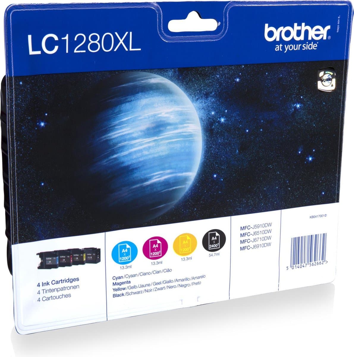 Brother hoge opbrengst inktcartridge pakket: cyaan / magenta / geel / zwart