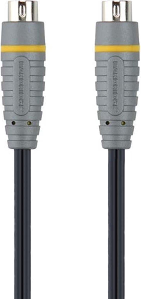 Bandridge S-Video Kabel - S-Video (4-pins) naar S-Video (4-pins) - 5.00 m - Zwart