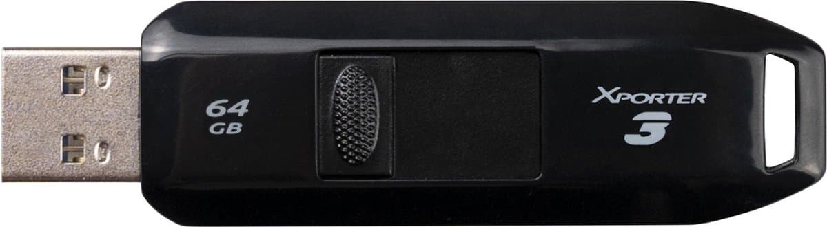 Memory Xporter 3 - 64 GB - USB Type-A - 3.2 Gen 1 (3.1 Gen 1) - Slide - 10 g - Black