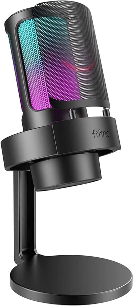 microphone - Podcast Microphone voor Podcasting, Gaming, Live Streaming & Opname, Ingebouwde Koptelefoonuitgang