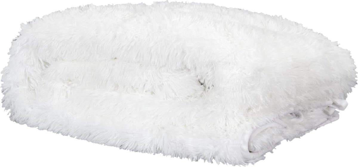 Nordix Verzwaringsdeken - 7kg - Bedsprei - 150x200cm - Wit - Faux Fur