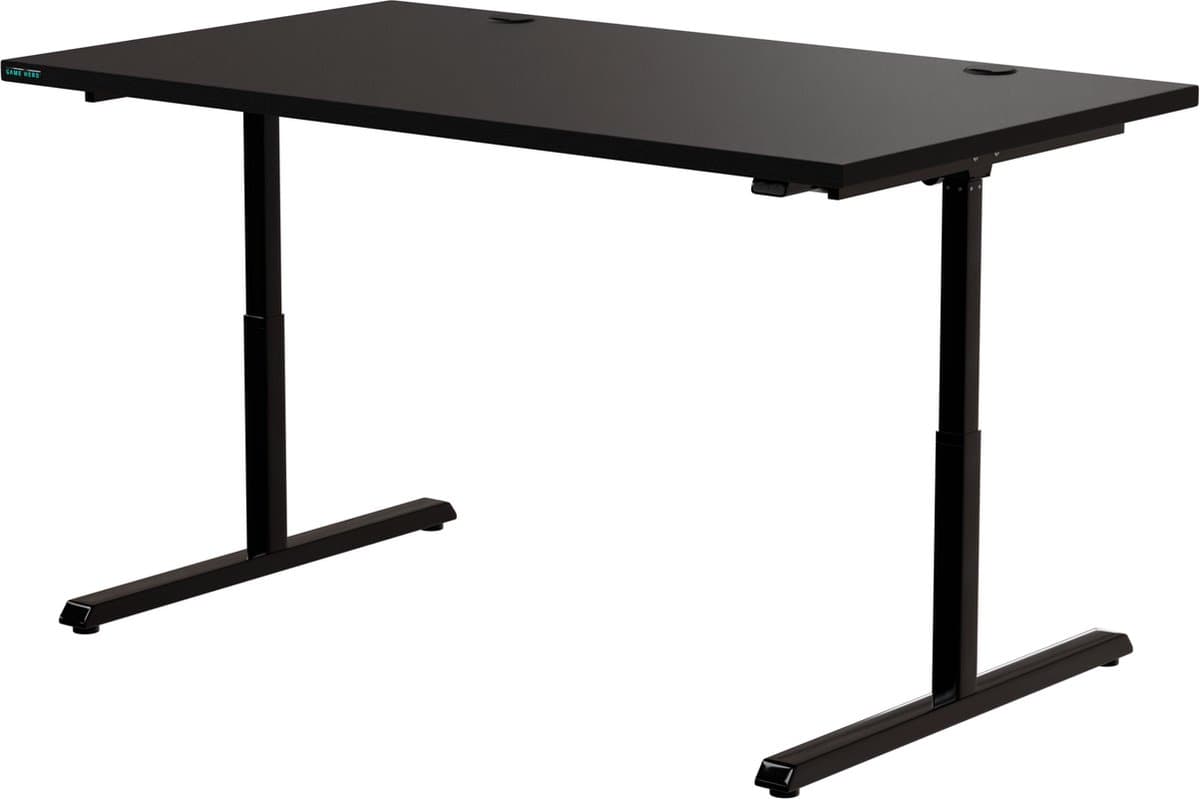 GAME HERO® Maven X2 Pro Zit Sta Gaming Bureau - Elektrisch Verstelbaar - Met LED Verlichting - USB Hub - 165 x 68 cm - Zwart