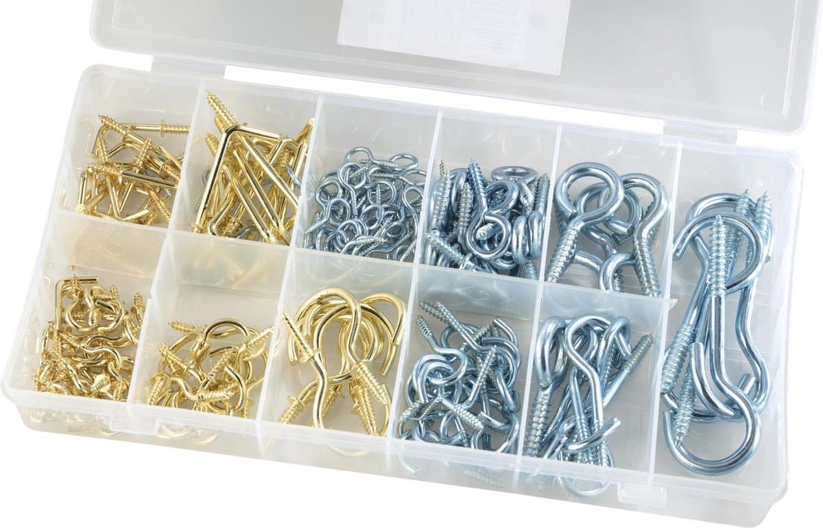 Schroefoog haak assortiment, 214-delig