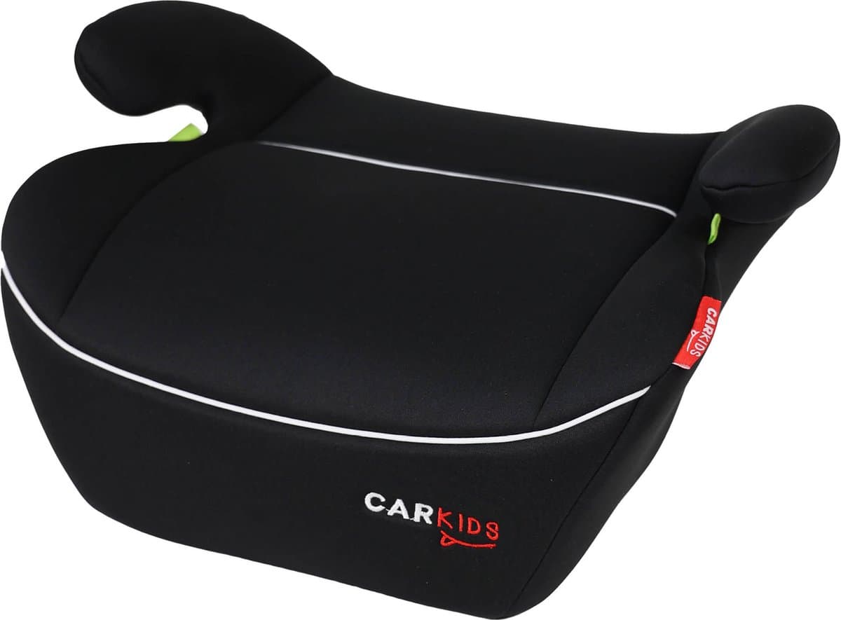 Carkids I-Size Zitverhoger Alex - Voldoet aan I-Size R-129 Norm - Voor Kinderen van 125-150cm – Afneembare & wasbare hoes - Flexibele installatie – Zwart/Wit