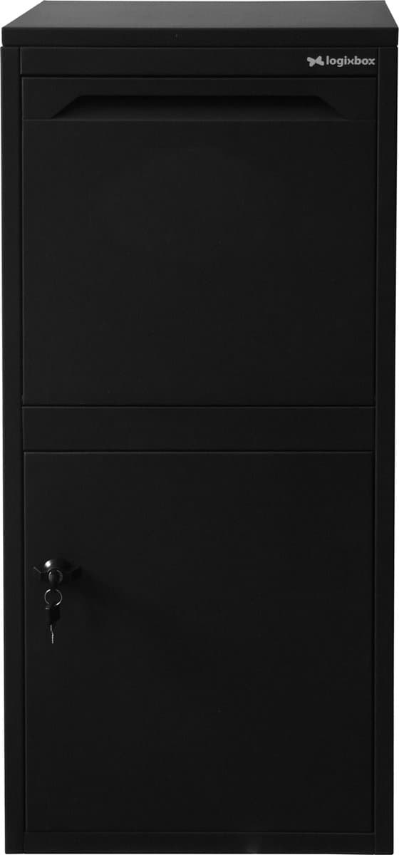 Logixbox - Pakketbrievenbus - Frontbox Deluxe Uni - Stardust Black - 1.0 mm dik staal -- Géén Bouwpakket --