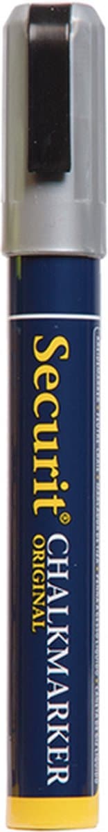 Securit krijtmarker medium, zilver 2-6mm