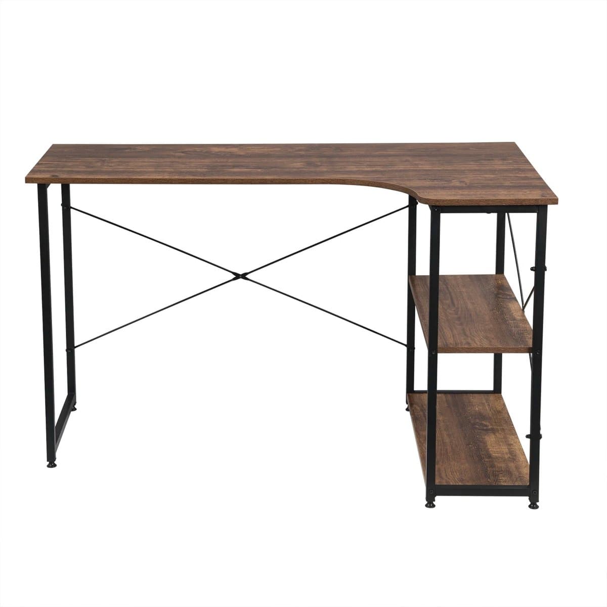 huis-tuin online - Computer Laptop Bureau - Werktafel -Werkstation - bureau -Metaal - Tafel Voor Thuis -Kantoor -Studeren - Woonkamer Meubels - 120 x 74 cm (B x D)