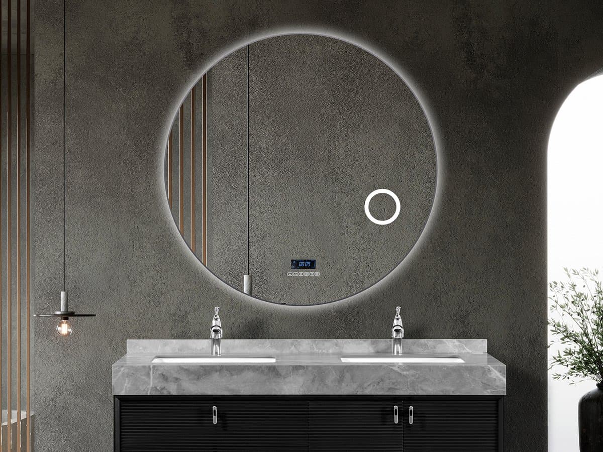Mawialux LED Badkamerspiegel - Bluetooth - Livia - 120cm - grijs