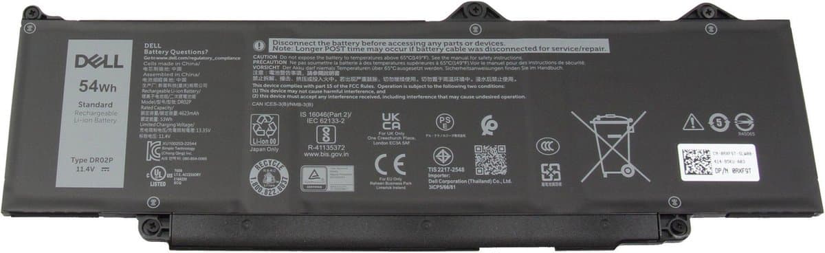 Dell KDM9P Batterij - 54Wh
