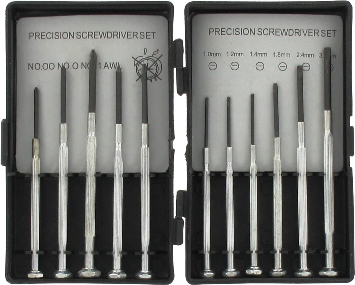 Horlogeschroevendraaierset 11dlg