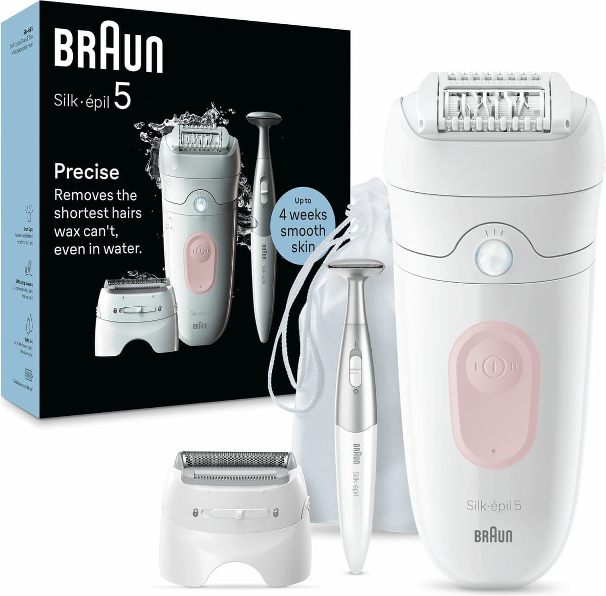 Braun Silk·épil 5 5-230 Wit/Flamingo