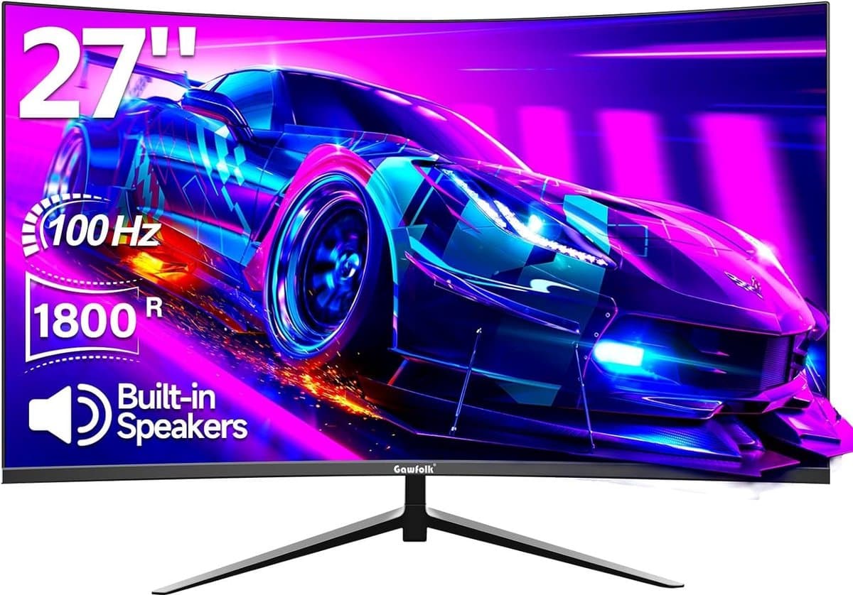 27 inch gebogen gamingmonitor 75 Hz