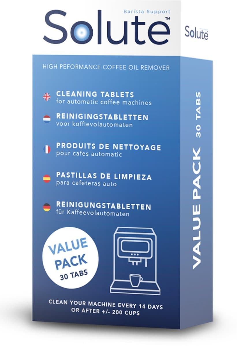 Solute 9026 - koffiemachine Reinigingstablet - 30 stuk voordeelverpakking