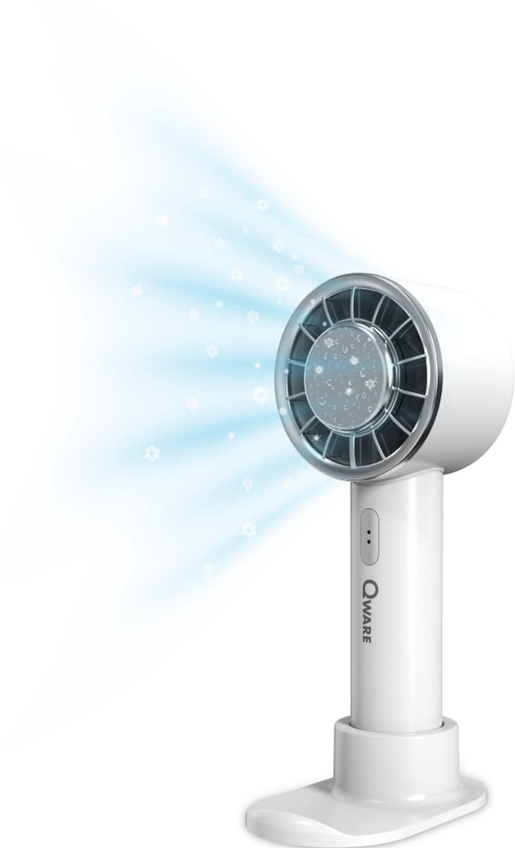 Qware - Handheld Ice Fan - White