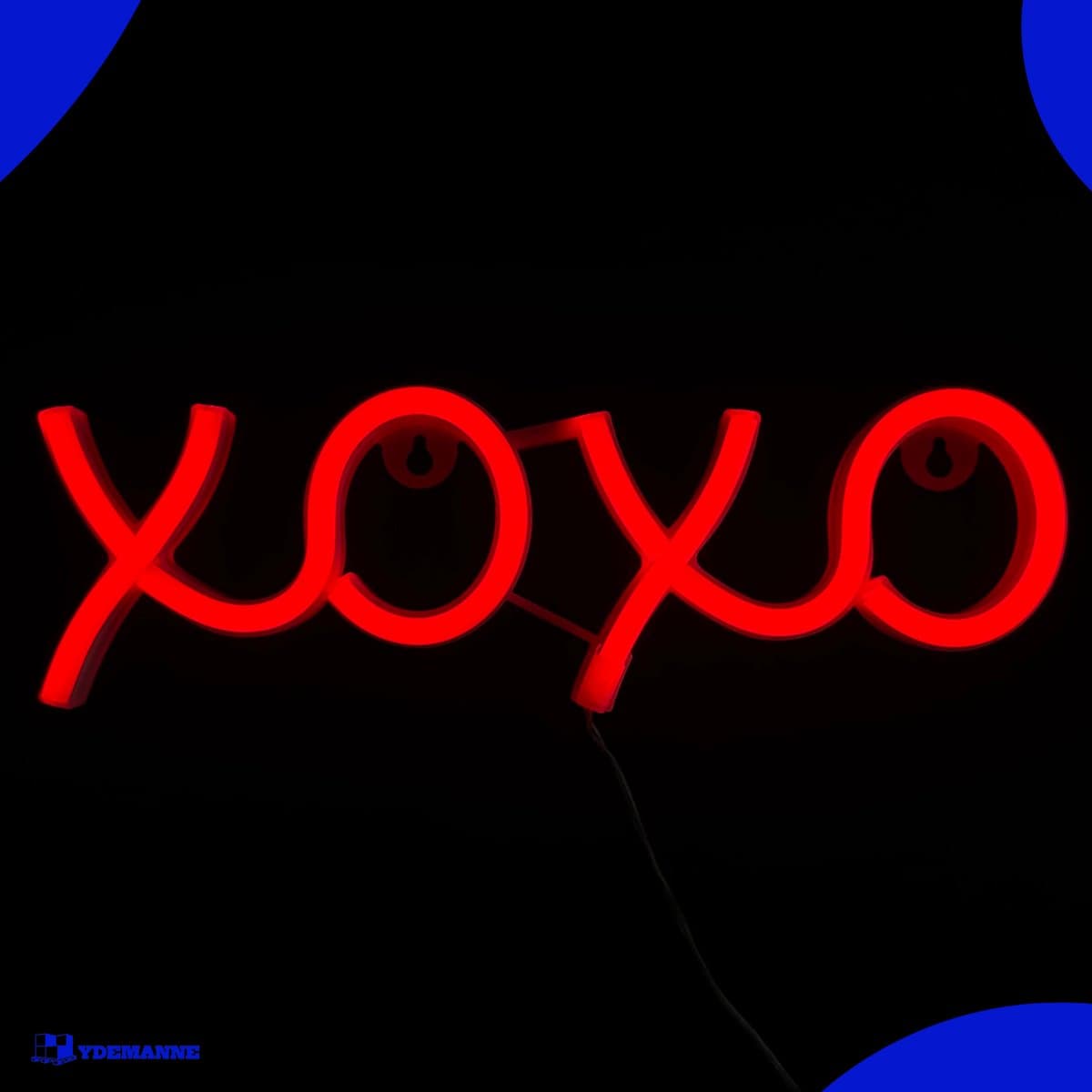 Neon Lamp - XOXO Rood - USB of Batterijen - Neon Verlichting - Neon Led Lamp - Neon Wandlamp