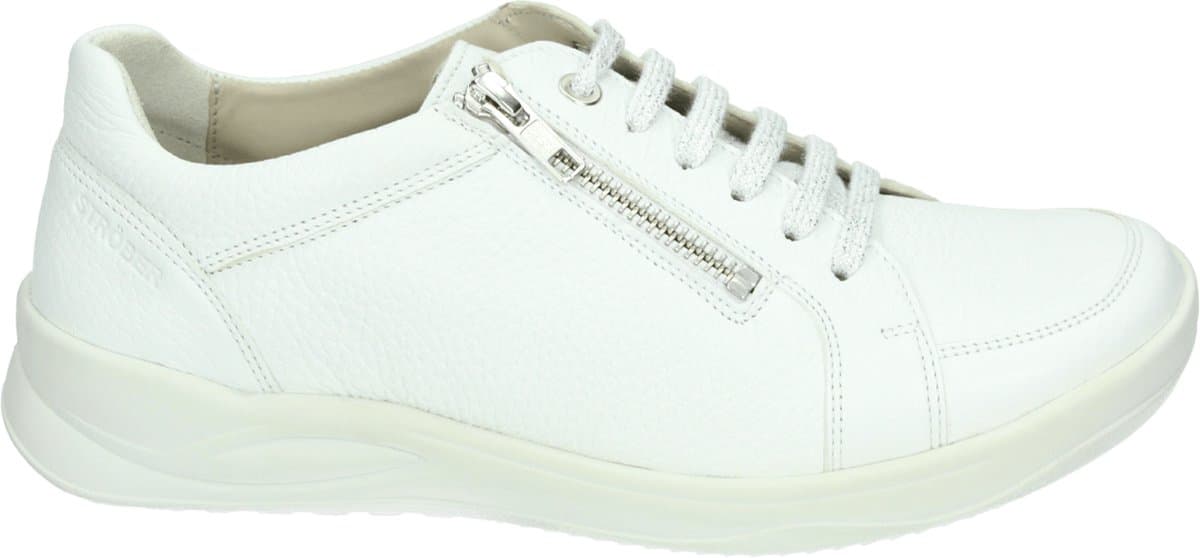 Strober - KORDULA 65063H - Lage sneakersDames sneakers - Kleur: Wit/beige - Maat: 38.5