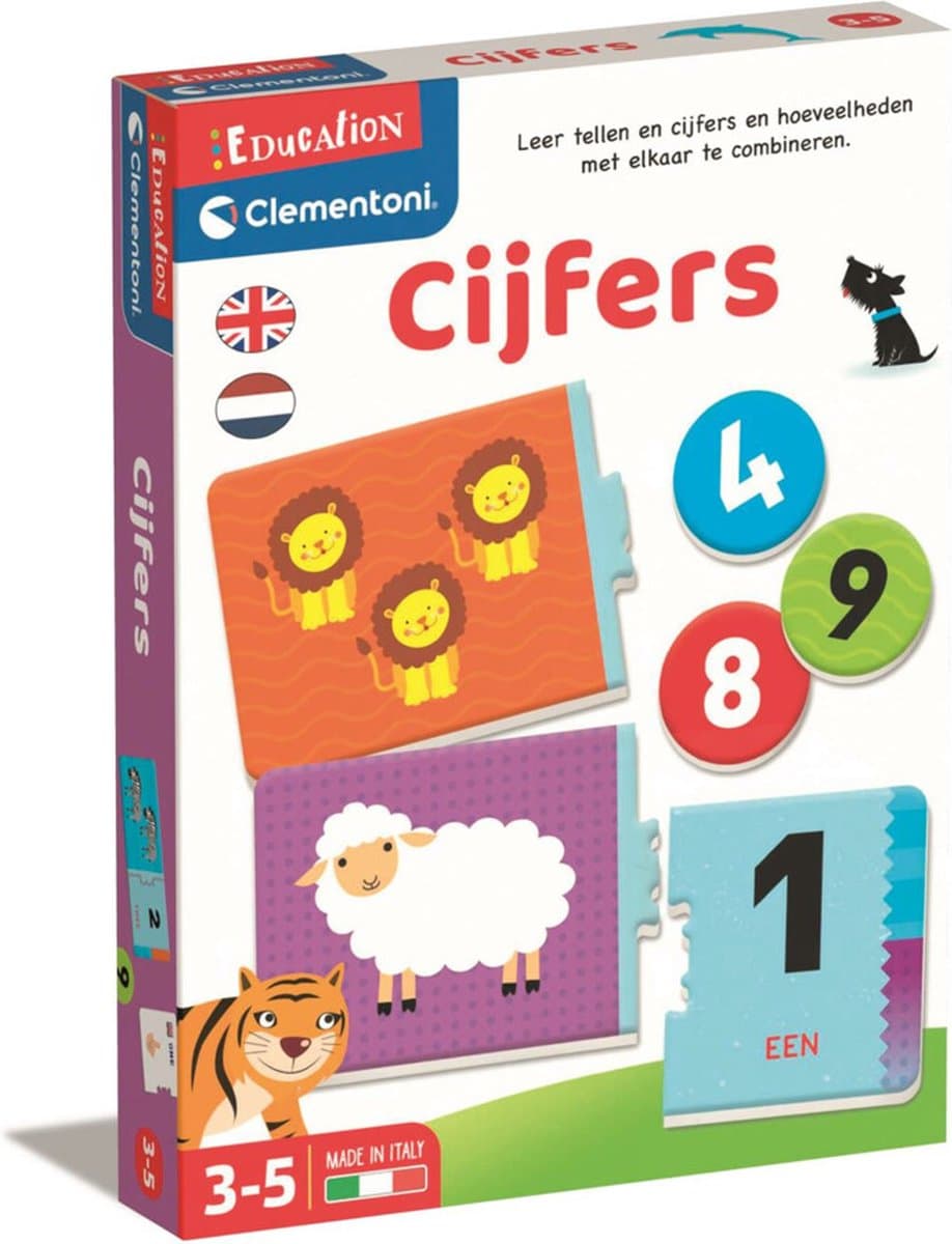Clementoni educatief speelgoed leren tellen puzzelset - 30 stuks, 3-5 jaar