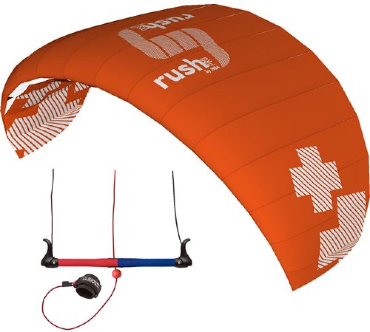 Hq Kites Drielijnsmatrasvlieger Rush V Pro 350 Cm Oranje