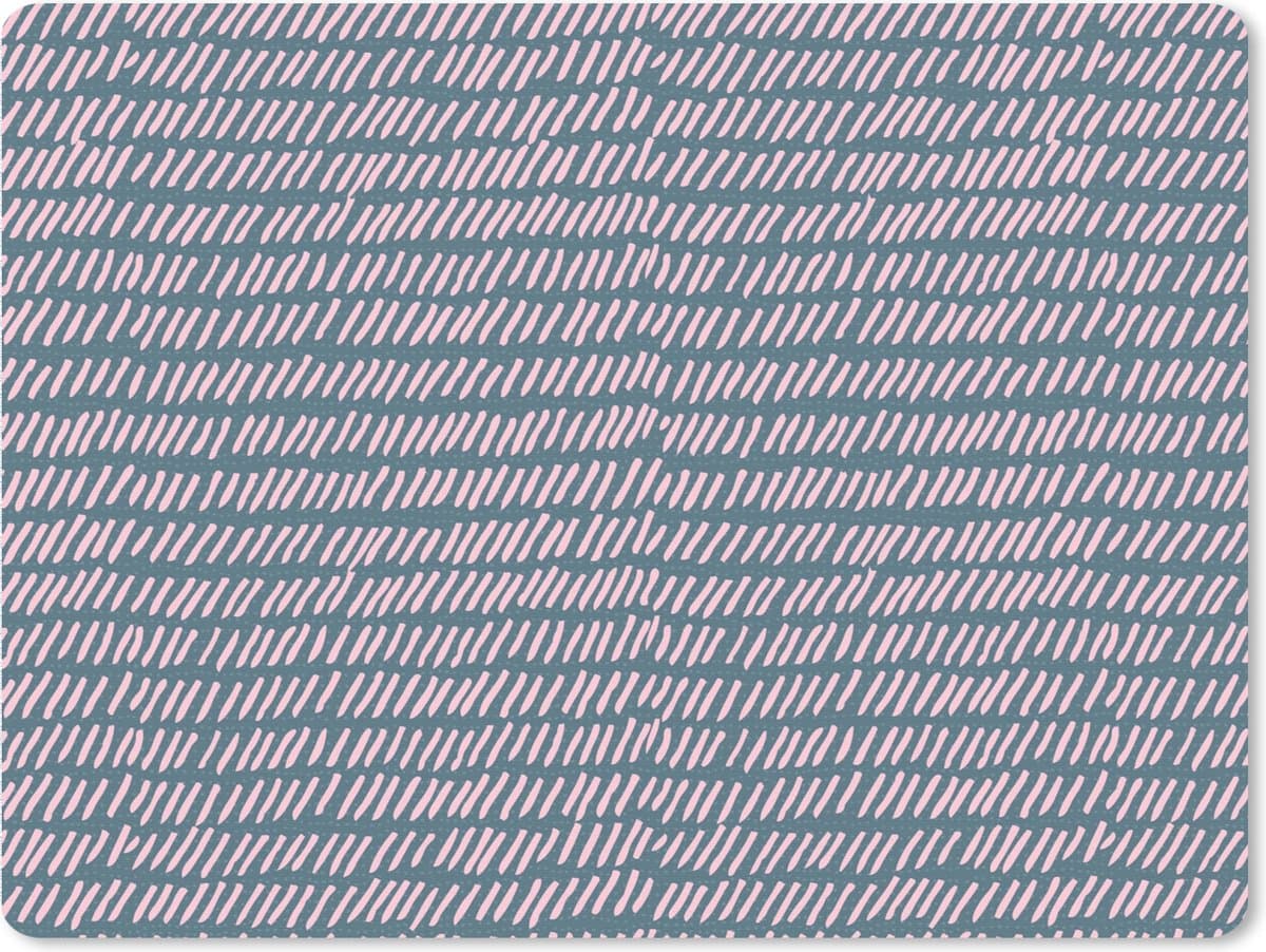 Muismat XXL 80x60 cm - Bureau onderlegger - Bureau mat Design - Roze - Patronen - Bureaumat - Gaming mousepad xl - Bureaulegger groot - Computer deskmat