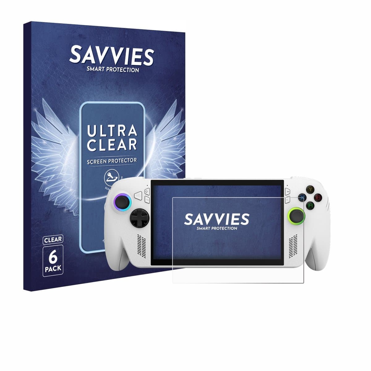 Savvies - Screenprotector voor ASUS ROG Xbox Ally - Folie Beschermfolie transparant 6 Stuks