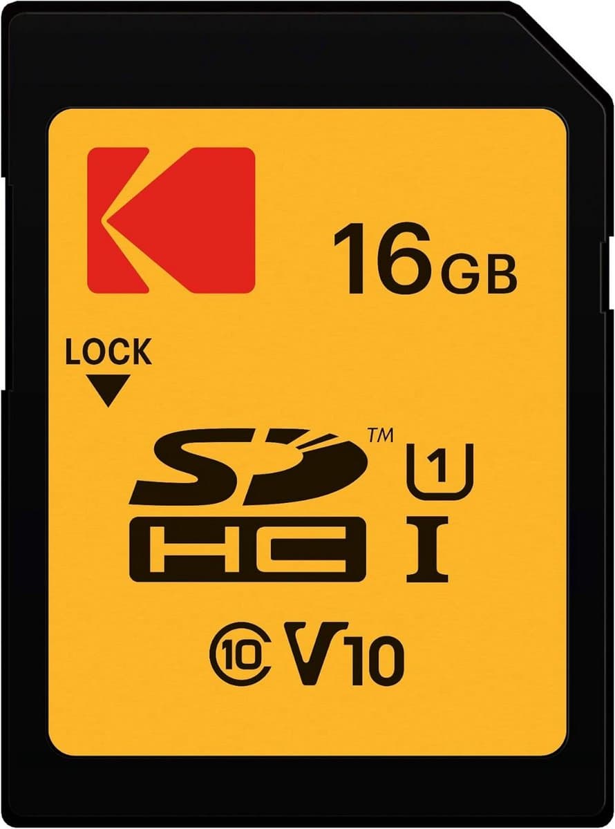 SD-kaart 16 GB UHS-I U1 V10 - Geheugenkaart voor Full HD-video's en Foto's