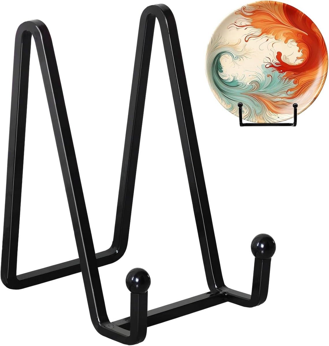 4 Stuks Metalen Vierkante Standaard voor Bord, Foto en Decoratie - Kleine Tafel-Ezel