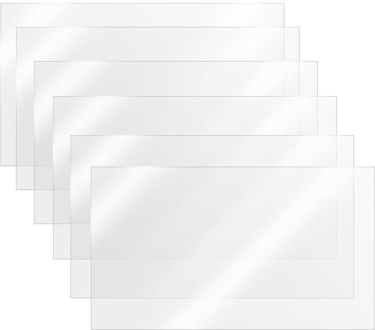 6x FEP Scheidingsfolie 210x150mm voor Hars 3D Printer - Hoge Transparantie en Duurzaam
