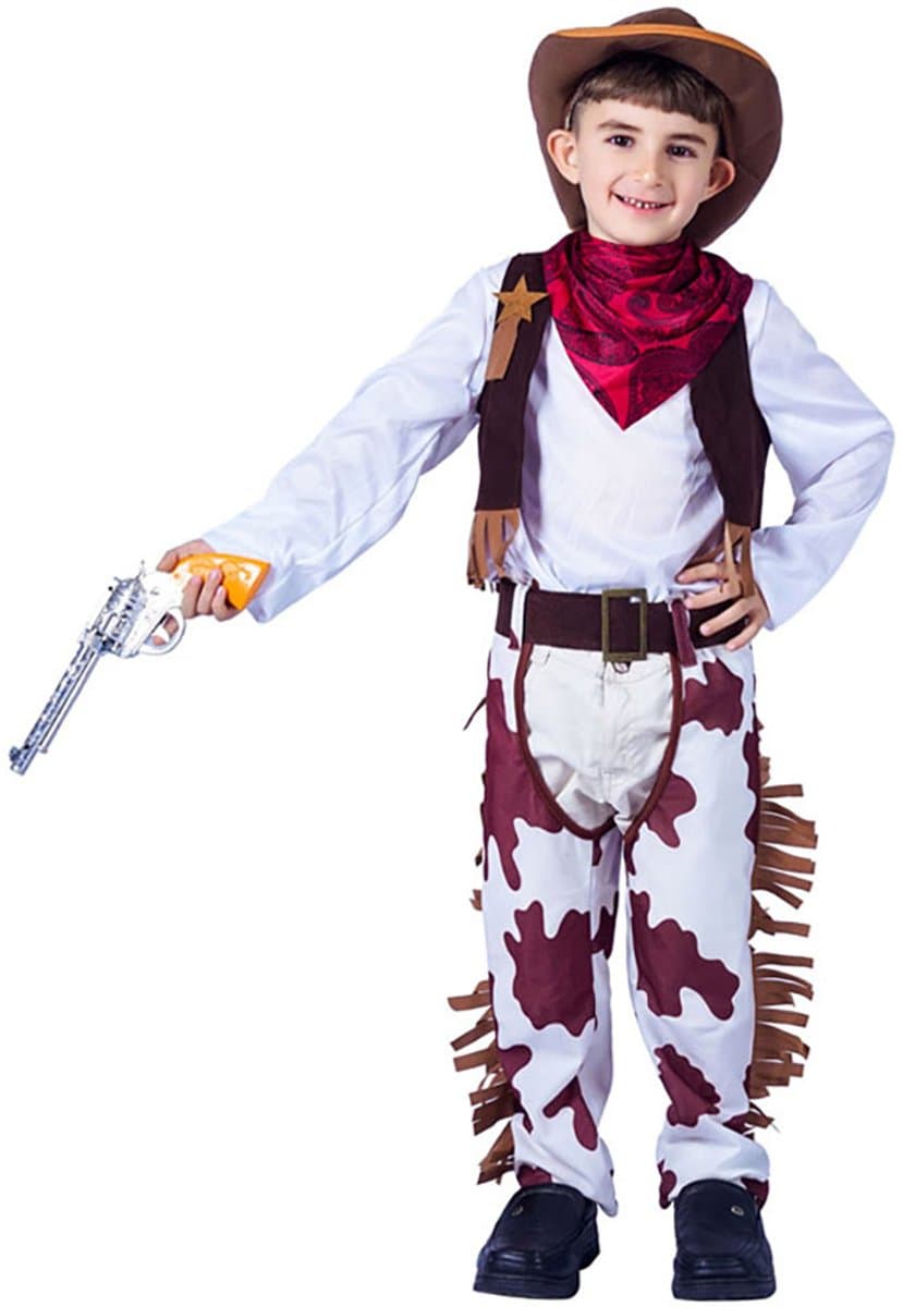 Cowboy kostuum kind - Cowboy kleding - Carnavalskleding - Carnaval kostuum - Jongen - 10 tot 12 jaar