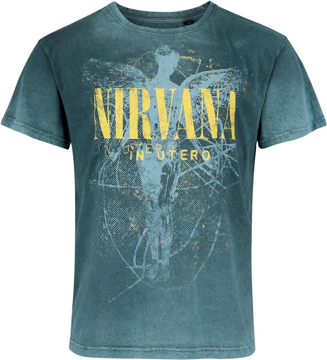 Nirvana In Utero Dye Heren T-shirt - turquoise - XL