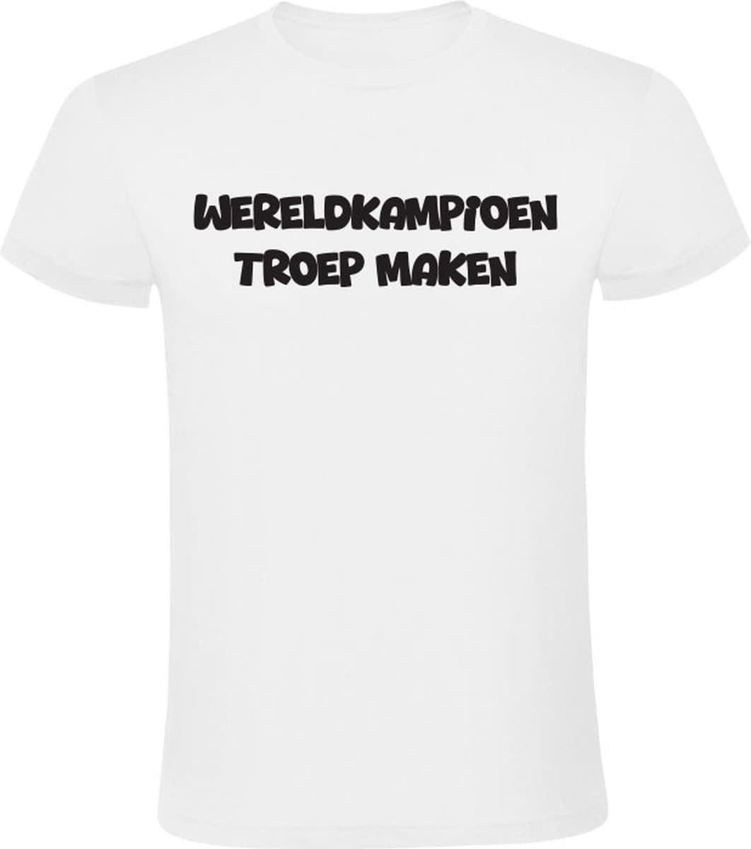 Wereldkampioen troep maken Heren T-shirt - cadeau - collega - werk - relatiez - shirt