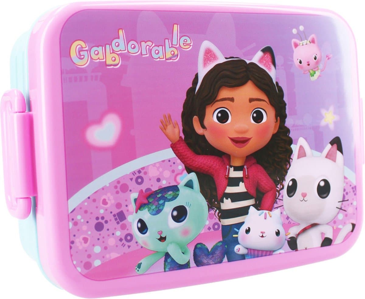 VADOBAG Gabby's Dollhouse Lunch Bunch lunchbox - blauw met paarse details